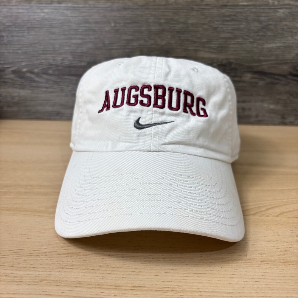 Augsburg College Hat Cap Strap Back White Nike Swoosh‎ Adjustable